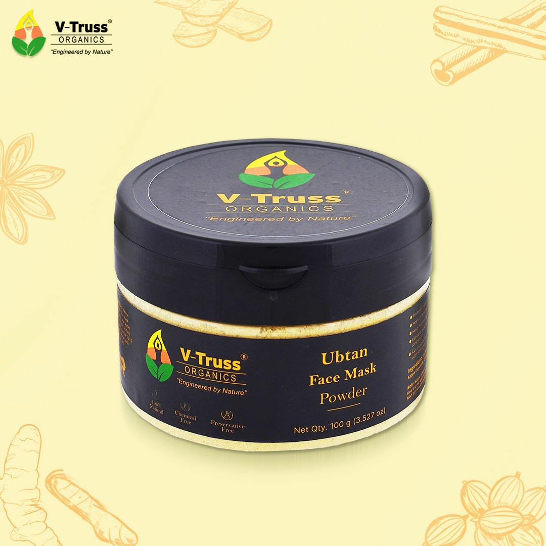 V-Truss Certified Organic Ubtan Face Mask Powder