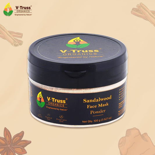 V-Truss Certified Organic Sandalwood Face Mask Powder